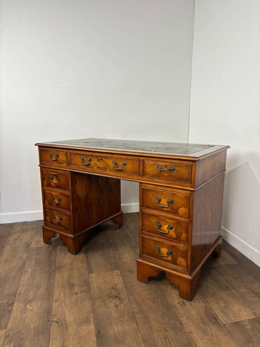 Reproduction yew wood twin - reproduction,