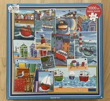Peter Adderley Seaside Holiday Beach Jigsaw Puzzle, 1000 Pieces Montage Collage