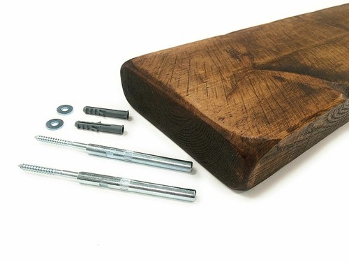 Floating wooden handmade shelf - floating,