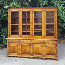 TUDOR OAK 4 DOOR LIBRARY