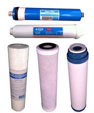 5 Stage Reverse Osmosis Water Filter Set Universal fits all standard RO Systems