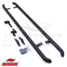 2.4" MATTE BLACK STAINLESS SIDE BARS RAILS FOR FORD TRANSIT CUSTOM SWB MK2 2023+