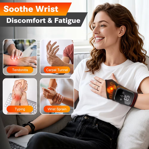 Electric heated wrist massager - heated,