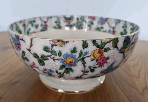 Birds and flowers bowl - and,