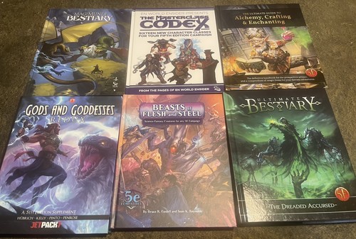 Dungeons and dragons books - 6x,