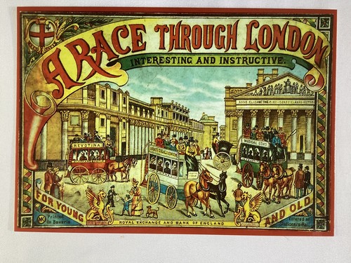 Advertising postcard a race - a,