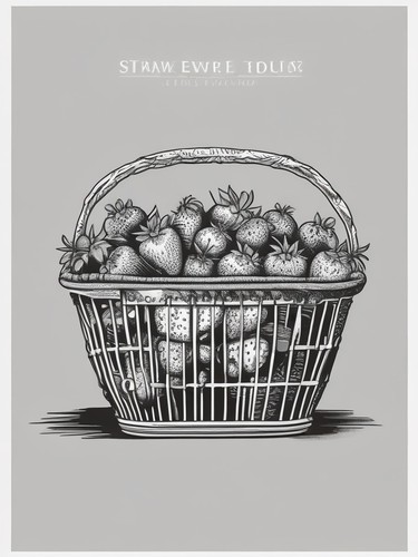 Strawberry basket vintage - strawberry,