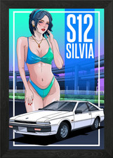 Nissan Silvia S12 Framed Wall