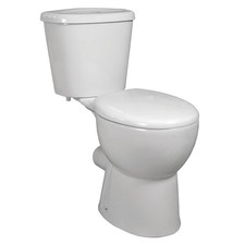 Modern Raised Height Disabled Doc M Toilet WC Cistern and Seat White Ceramic