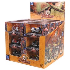 New Ray 6067 1:32 D/C Indian Bike 24Pcs Die-Cast ATV Toy (Multi Color)