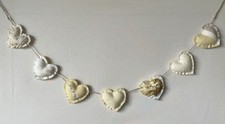 Heart Garland Bunting in Laura Ashley Camomile Yellow Fabrics ~ Handmade Decor