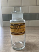 Wright Layman & Umney Ltd Chemist Bottle with stopper. Potassium Chlorate