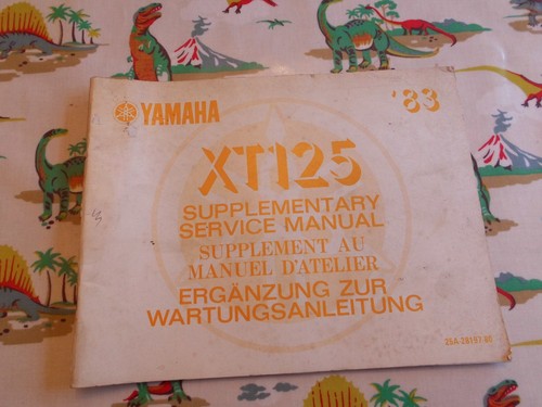 Yamaha xt125 1983 - xt125,