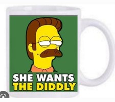 Ned Flanders the Simpsons   Coffee Mug Dishwasher Safe New & Boxed