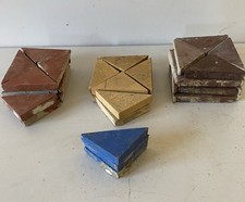 Original Victorian Ruabon Geometric Floor Tiles