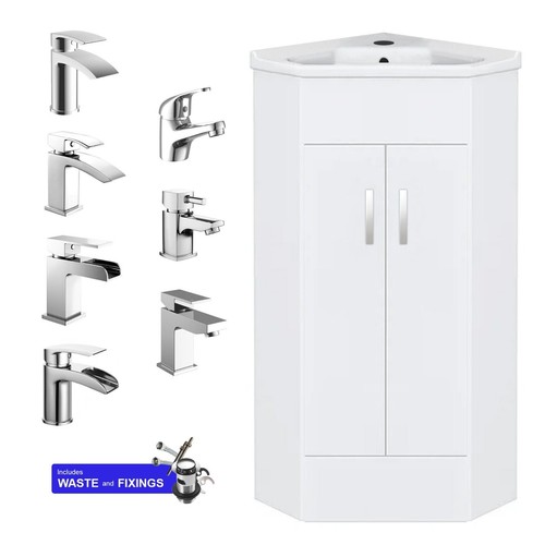 Bathroom corner vanity unit - vanity,