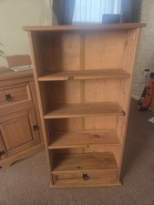 Mexican Pine 4 Shelf Bookcase