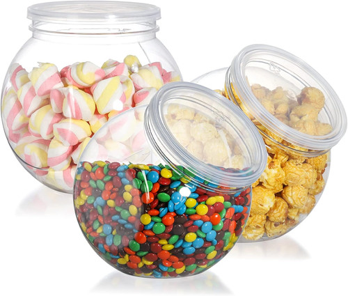 Pack plastic candy jars - plastic,
