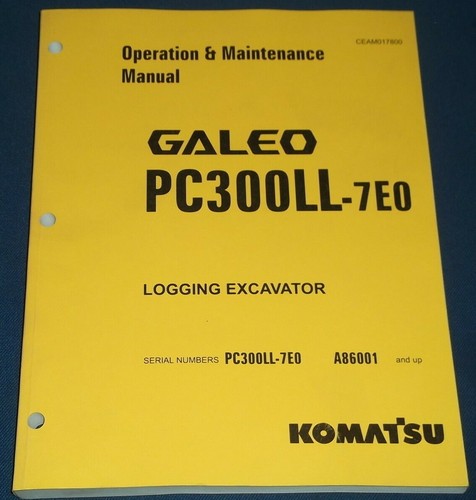 Komatsu pc300ll 7e0 - komatsu, logging
