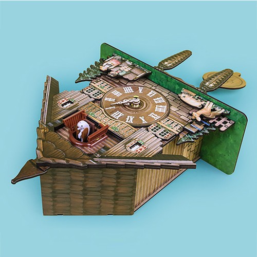 Wooden cuckoo clock - wooden,