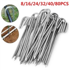 8PCS Rebar Stakes 12'' Heavy