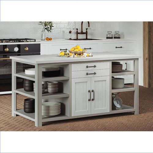 Grey freestanding kitchen - grey,