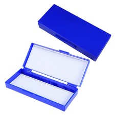 2 Pcs Microscope Accessories Organizer Box Slide Storage Cabinet Holder