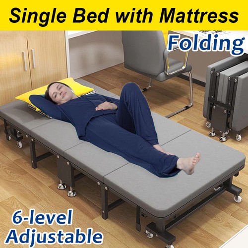 Heavy duty single folding bed - single,