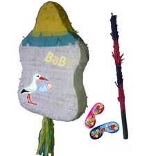 Baby Shower Guess the Gender Feeder Nipple Pinata  Kids Smash Party Dummy Hazel