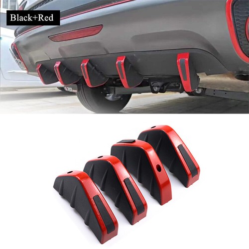 4pcs rear bumper diffuser - rear,