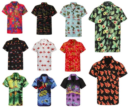 Hawaiian shirt mens palm - hawaiian,