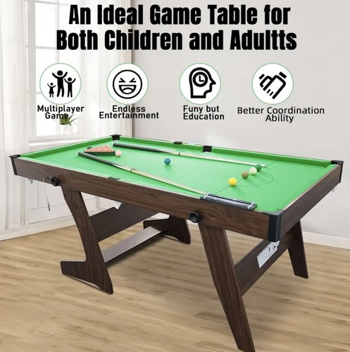 6ft folding pool table snooker - pool,