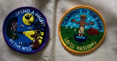 Scout badges camping in - scout,