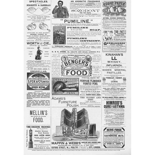 Victorian adverts bags - victorian, adverts,