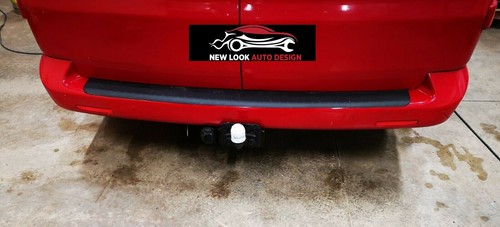 Black abs rear bumper - black,