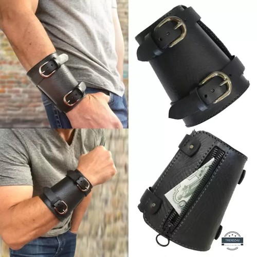 Genuine leather wide wallet - wide,