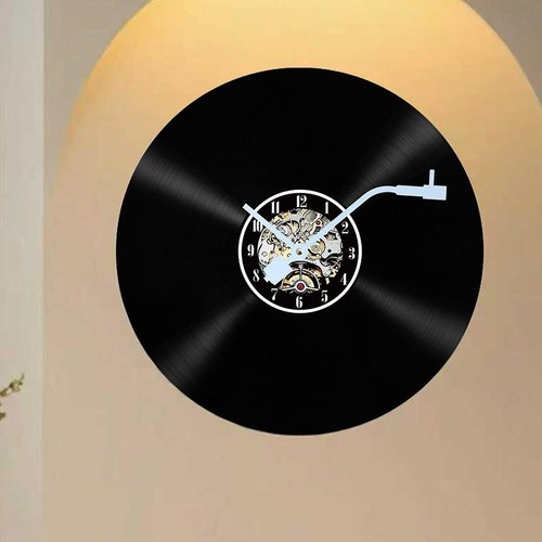 Vinyl record wall - wall, clock