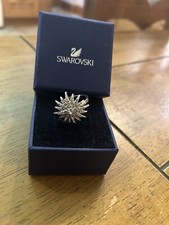 Genuine Swarovski Starburst Ring size 55, Full Of Crystals. Rhodium Plated 🌟