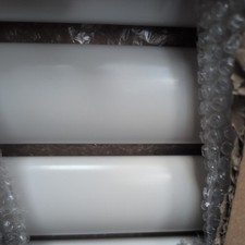 DESIGNER WHITE VERTICAL SINGLE OVAL TUBED RADIATOR 400X1003X56MM RRP £255