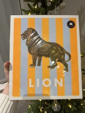 Lion Risograph Art Print 12x10