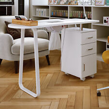 Beauty Salon Nail Station Drawers Manicure Table Wheels Spa Swivel Bar Chairs