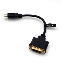 HDMI Male to DVI Female Adapter DVI-D Dual Link 24+1 Gold-Plated Connectors 15cm