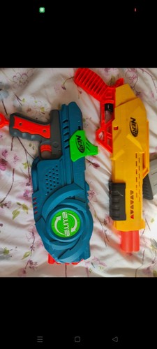 Nerf guns comes with bullets - with, 5