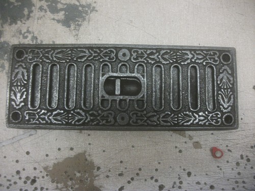 Ornate cast iron air brick - ornate,