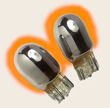 2x Chrome Indicator Bulbs 501 Flash Amber for BMW 6 Convertible (E64) 2004 >
