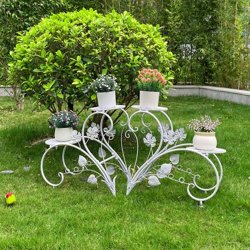 Wrought iron metal plant - metal,