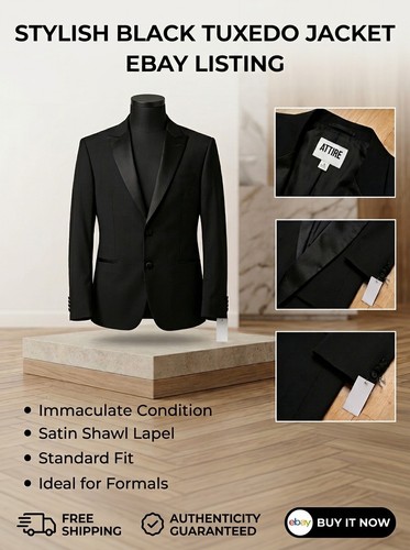 Men stylish black tuxedo - men's,