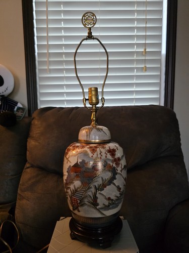 Large japanese satsuma vase - large,