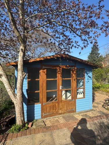 Summer house shed - shed, log