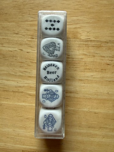 Vintage heineken poker dice - vintage,